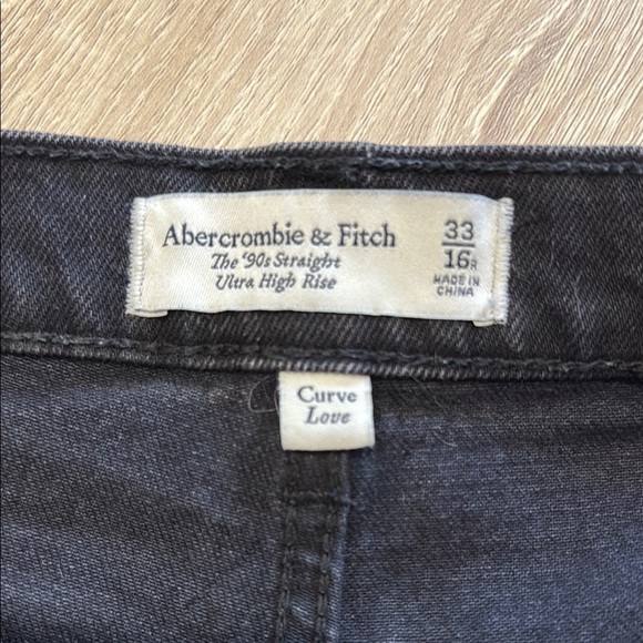 Abercrombie & Fitch Black Straight Leg Jeans - Picture 8 of 8